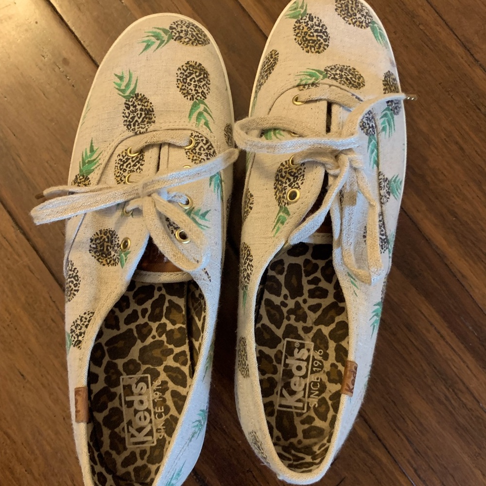 Leopard Print Pineapple Keds